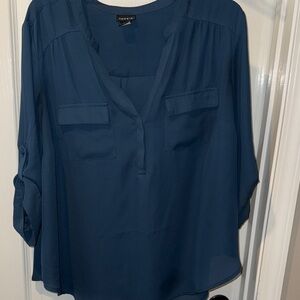 Torrid Navy Women's Blouse